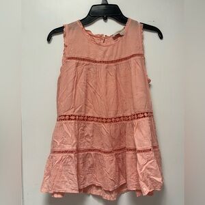 LOFT Peach Sleeveless Top
